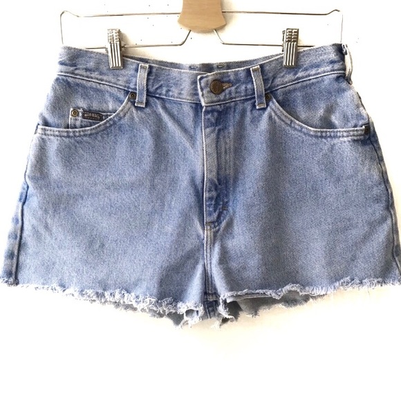 Vintage Pants - Vintage High Rise Riders Denim Cutoff Shorts 29